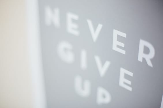 Never Give Up Print